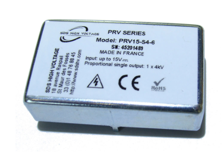 PRV15-S4-6高壓DC/DC轉(zhuǎn)換器模塊SDS High Voltage